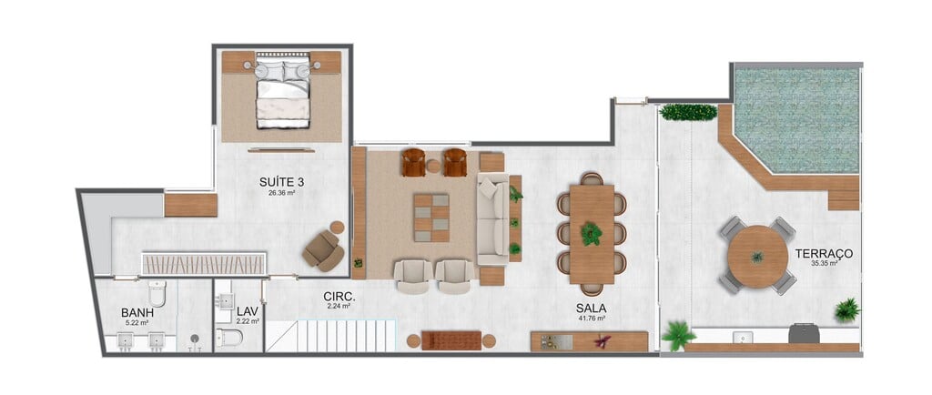 Planta 07 - 3 dorm 270m - cobertura duplex - superior - opo 2