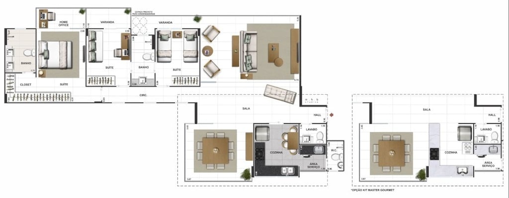 Planta 02 - 3 dorm 127 04m