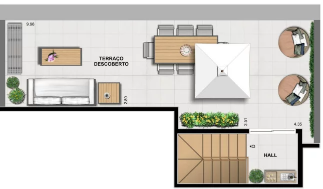 Planta 10 - 2 dorm 98 99m - duplex - superior