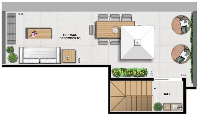 Planta 08 - 3 dorm 98 81m - duplex - superior