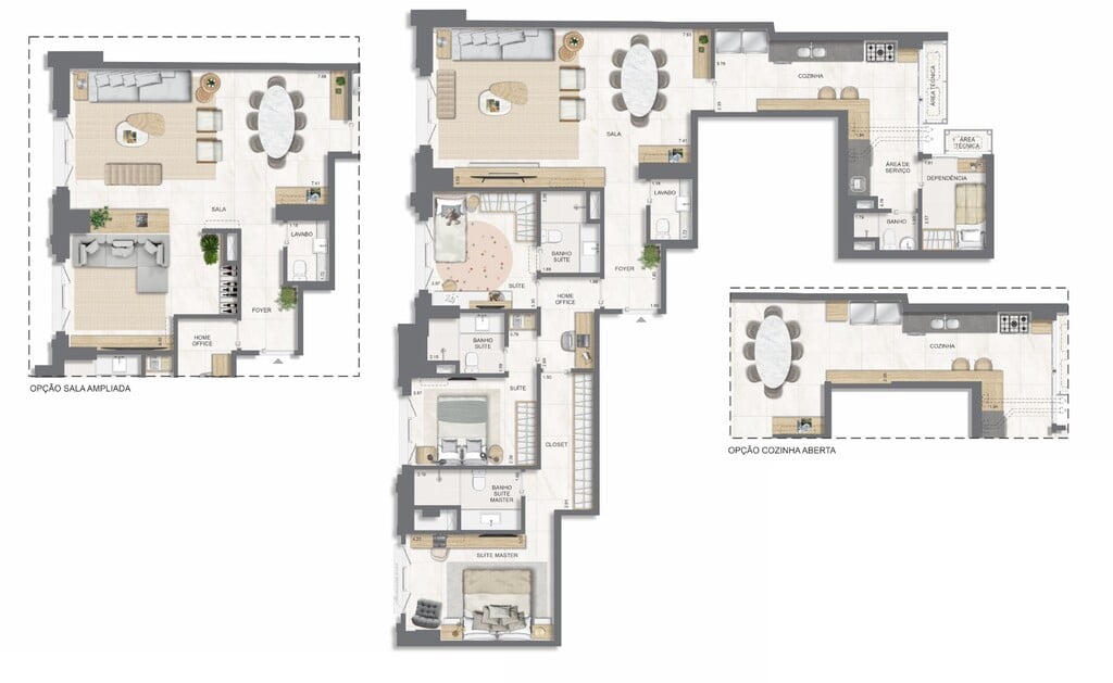 Planta 03 - 3 dorm 148 13m