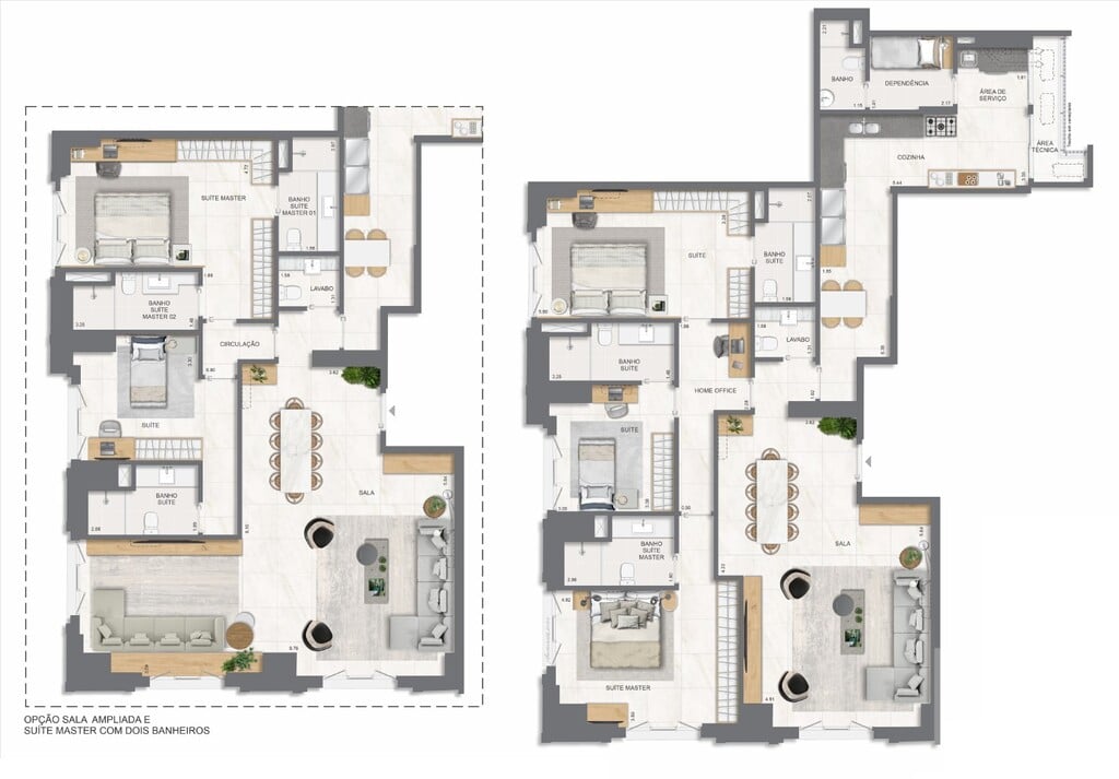 Planta 14 - 3 dorm 170 50m