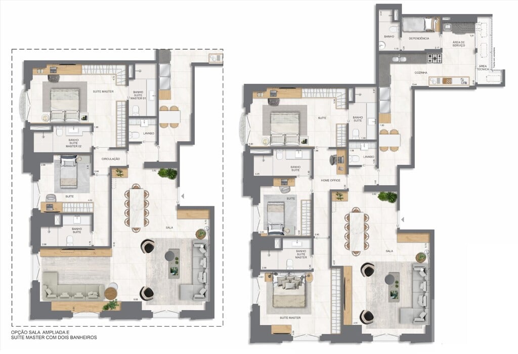 Planta 15 - 3 dorm 171 12m