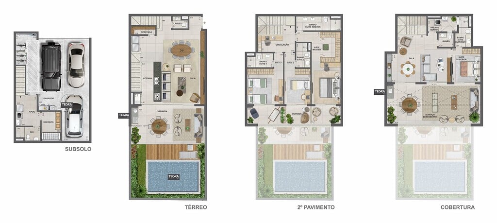 Planta 02 - 4 dorm 416 56m