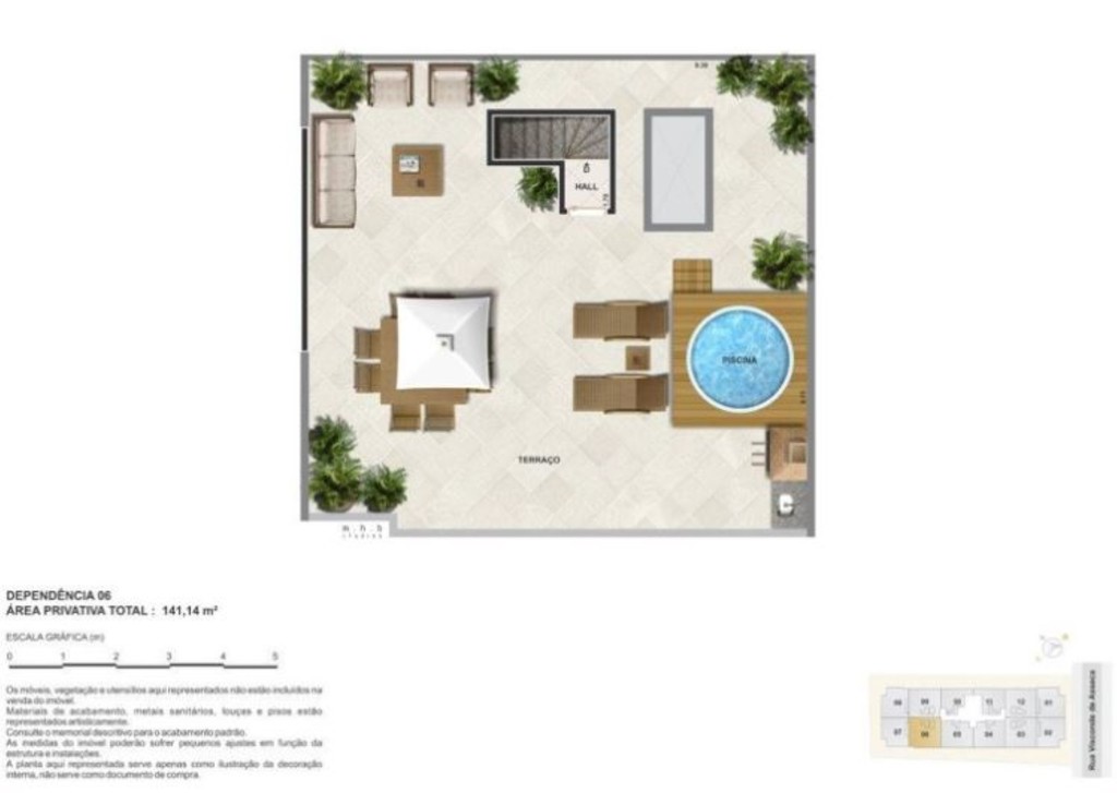 Planta 24 - 2 dorm 141 14m - cobertura