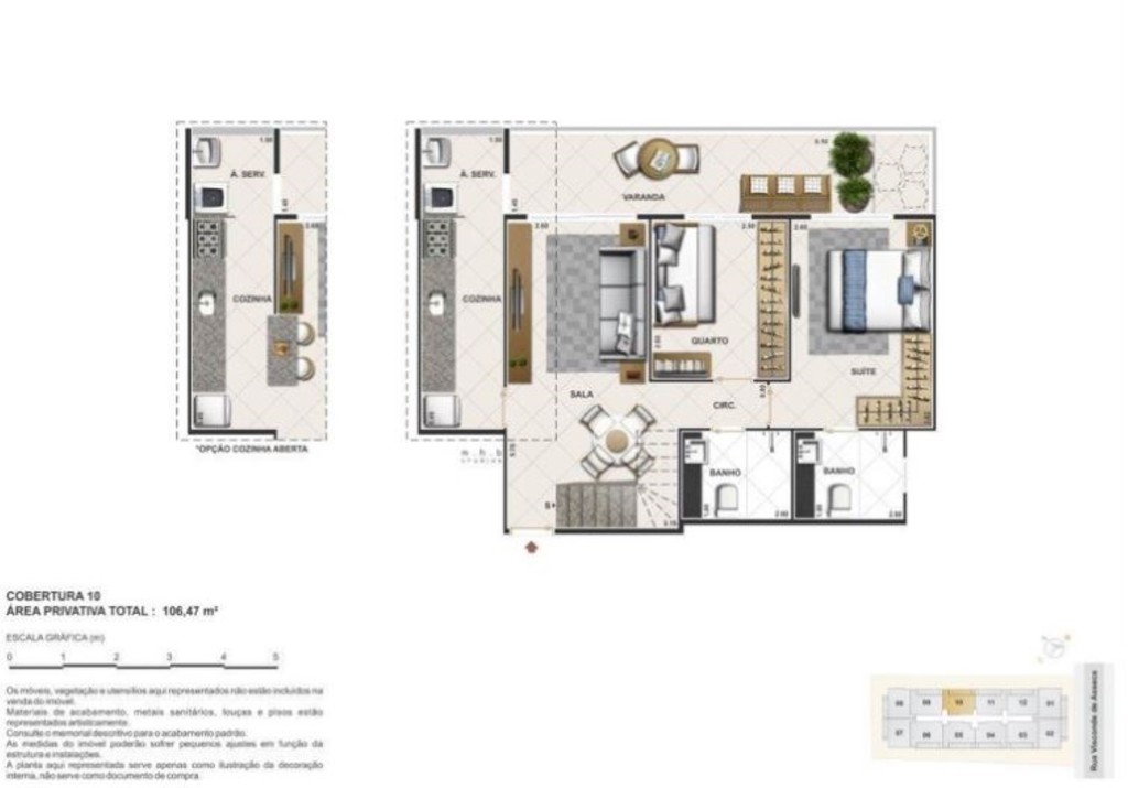 Planta 09 - 2 dorm 106 47m - cobertura