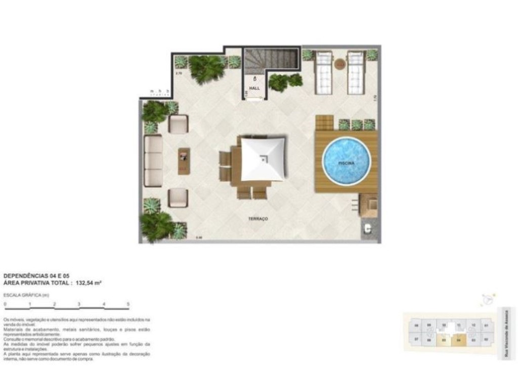 Planta 20 - 2 dorm 132 54m - cobertura