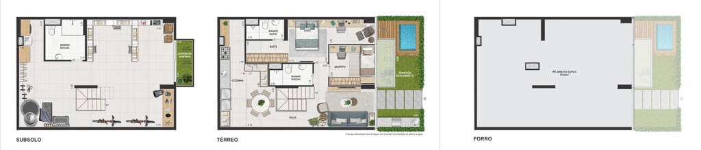 Planta 13 - 2 dorm 159,98m - garden