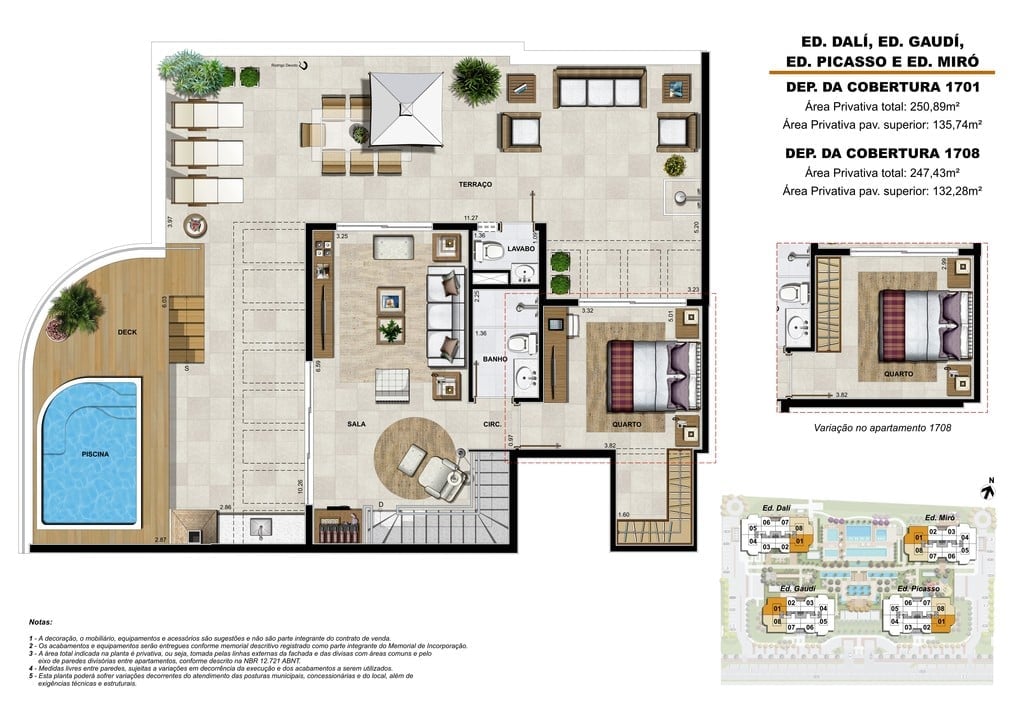 Planta 11 - 4 dorm 247 43m - cobertura