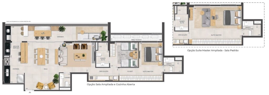 Planta 08 - 3 dorm 125 49m - opo