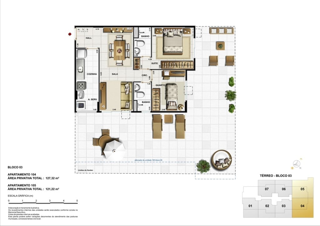 Planta 14 - 2 dom 127 32m - garden