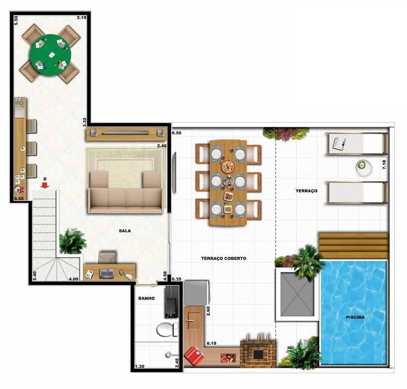 Planta 09 - 2 dorm 148 97m - cobertura duplex - superior