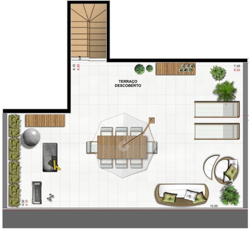 Planta 16 - 2 dorm 148 38m - cobertura duplex - superior