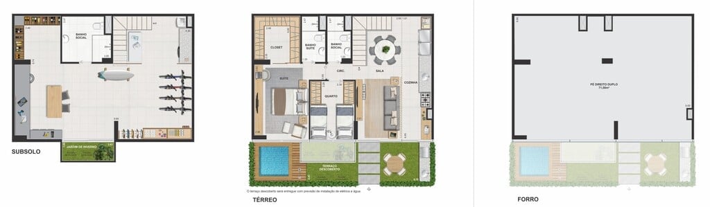 Planta 15 - 2 dorm 165,20m - garden