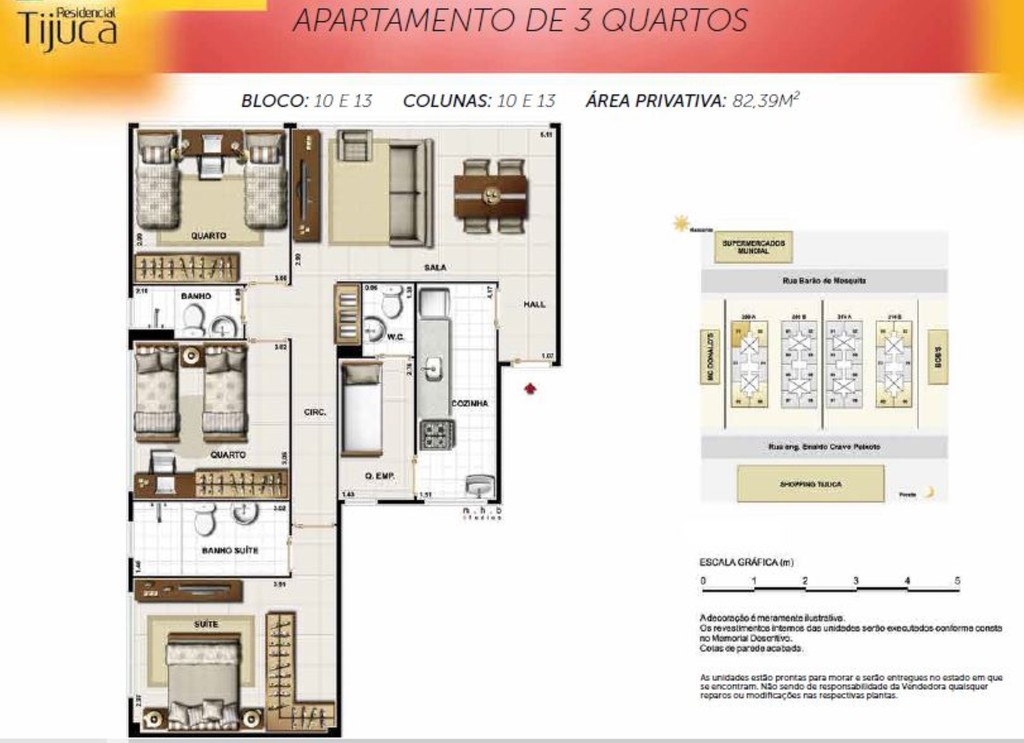 Planta 03 - 3 dorm 82 39m