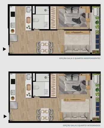 Planta 05 - 1 dorm 47 23m