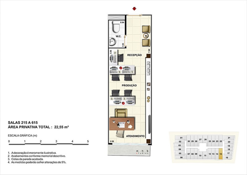 Planta 11 - 22 55m