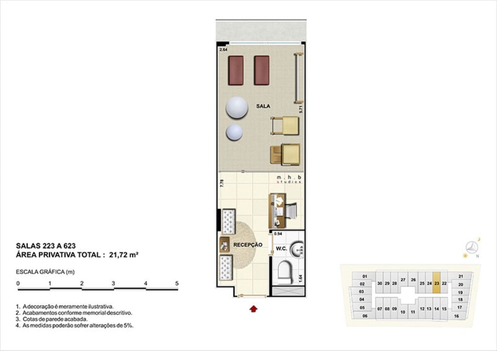 Planta 07 - 21 72m