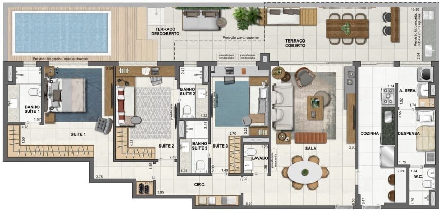 Planta 13 - 3 dorm 179 53m