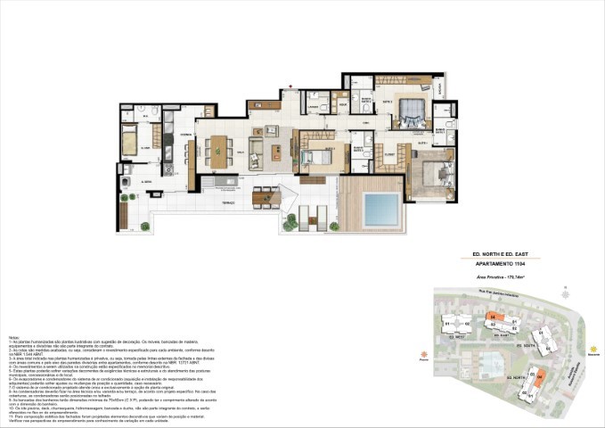 Planta 05 - 3 dorm 179 74m