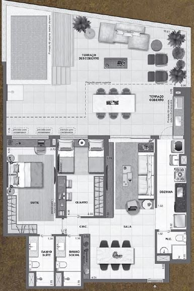 Planta 18 - 2 dorm 146 51m - garden