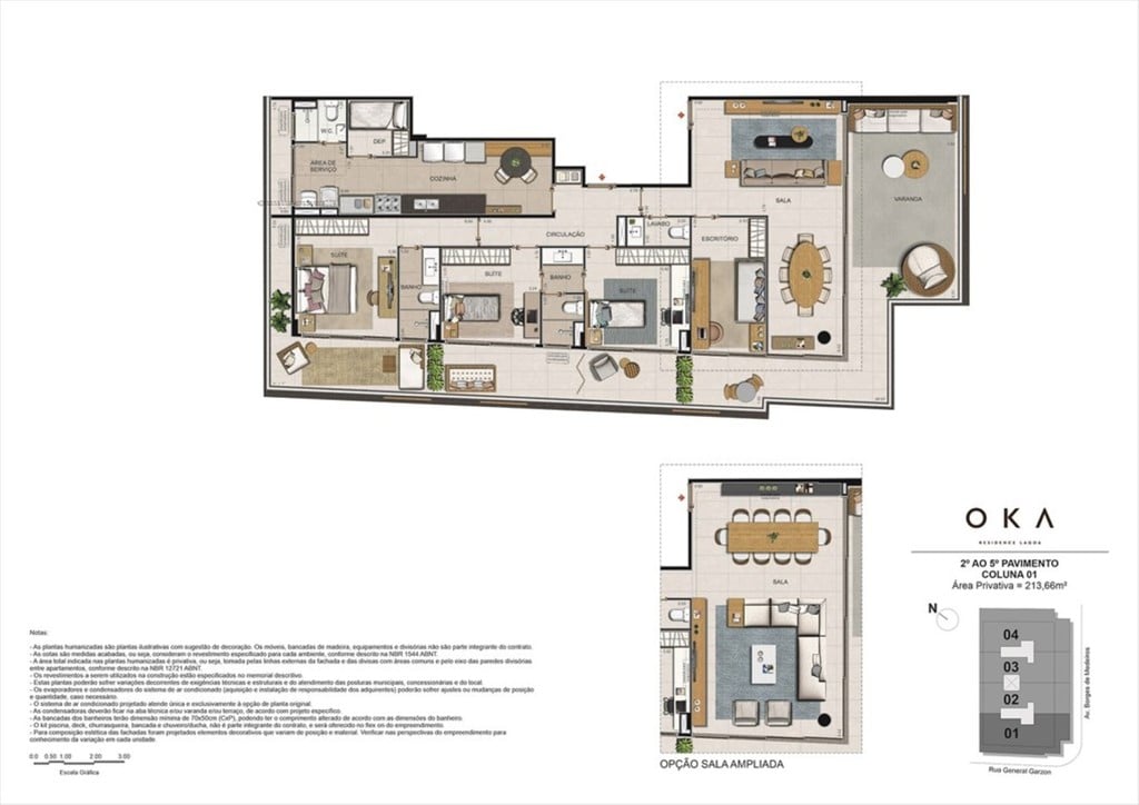 Planta 05 - 3 dorm 213 66m