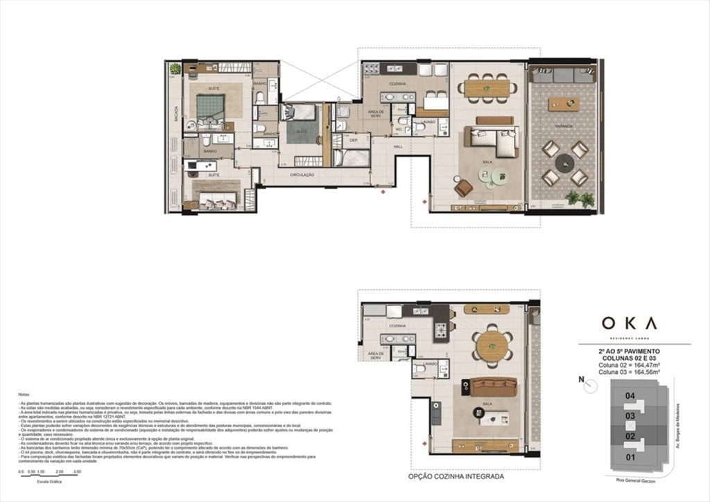 Planta 02 - 3 dorm 164 47m