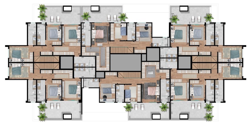 Pavimento duplex - superior