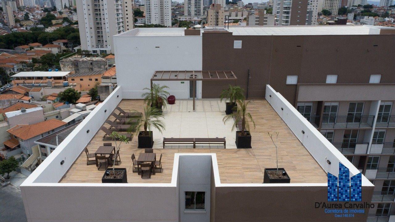 Rooftop com rea Lounge e Espreguiadeiras