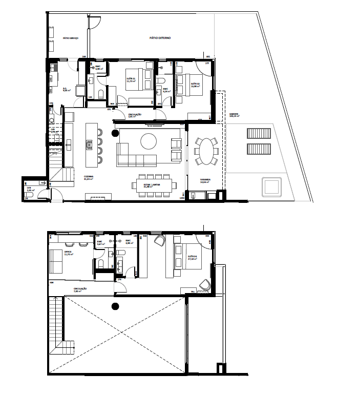 Planta 10 - 4 dorm 211m - garden