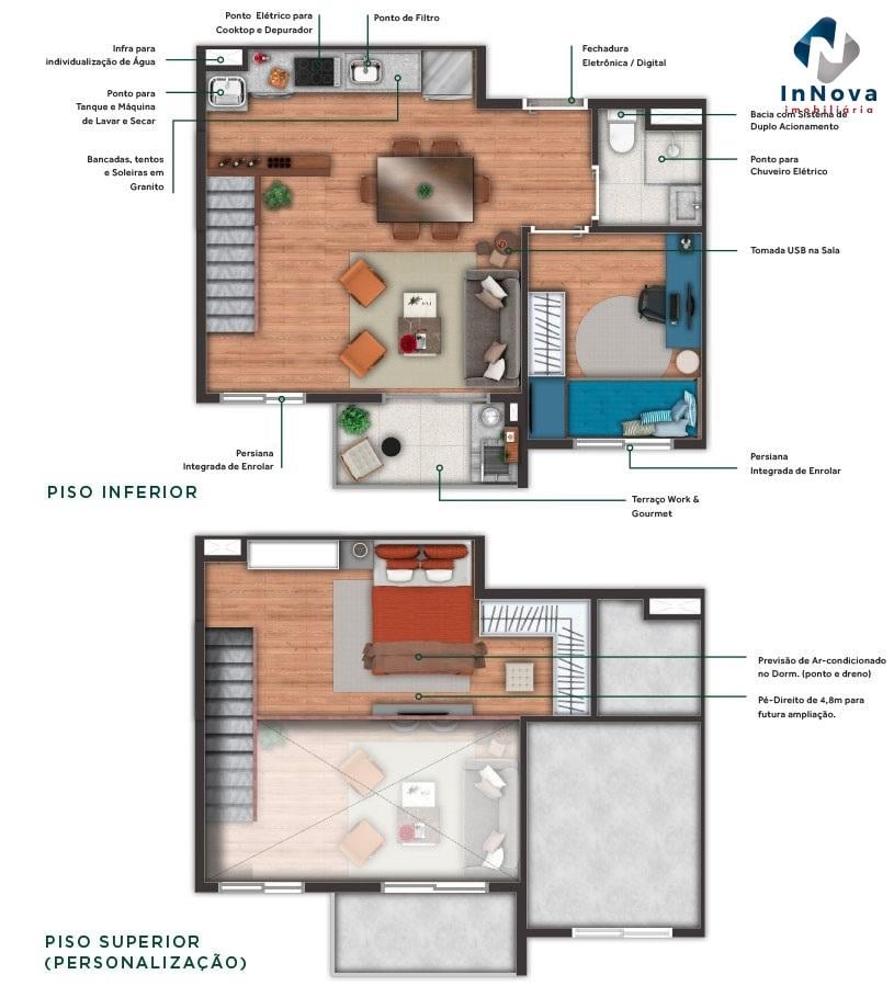 Planta 02 - 2 dorm 36 10m - loft