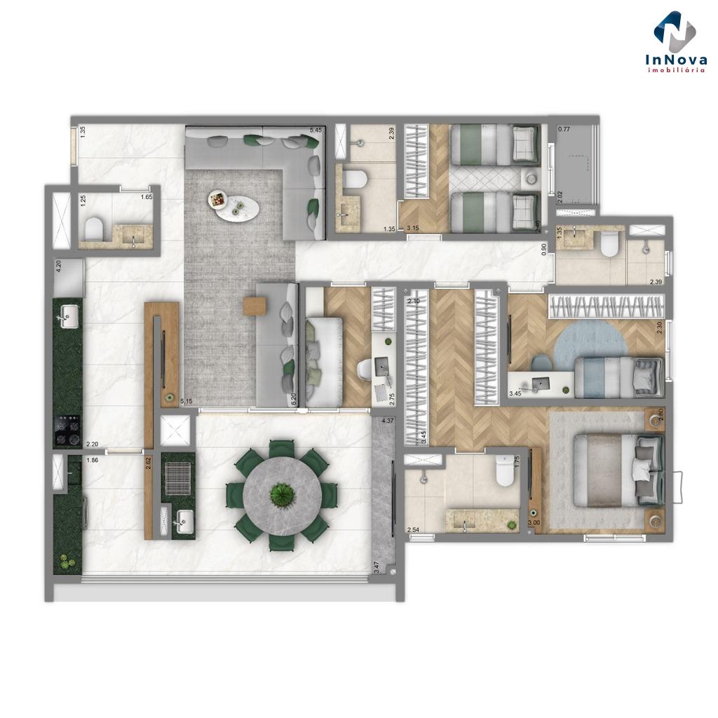 Planta 06 - 4 dorm 126m - opo