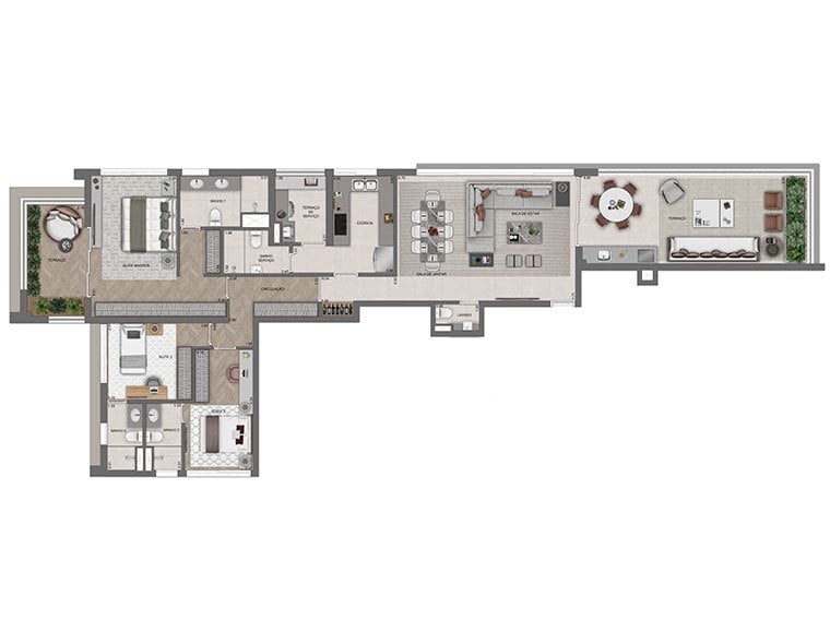 Planta 09 - 3 dorm 181 36m