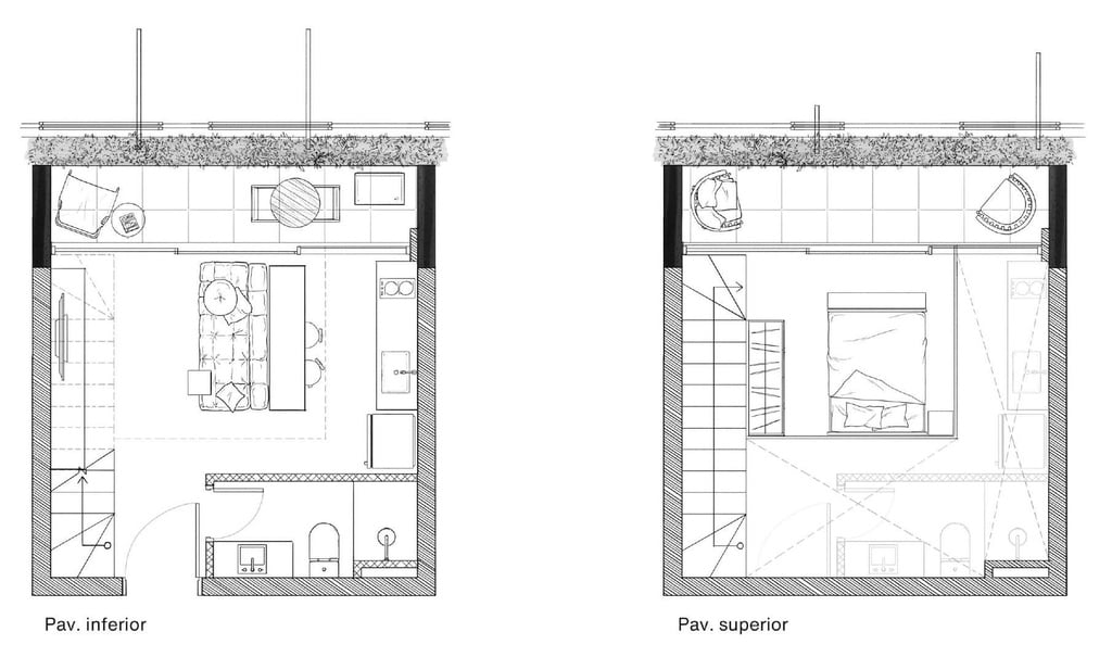 Planta 04 - 1 dorm 41 99m - loft