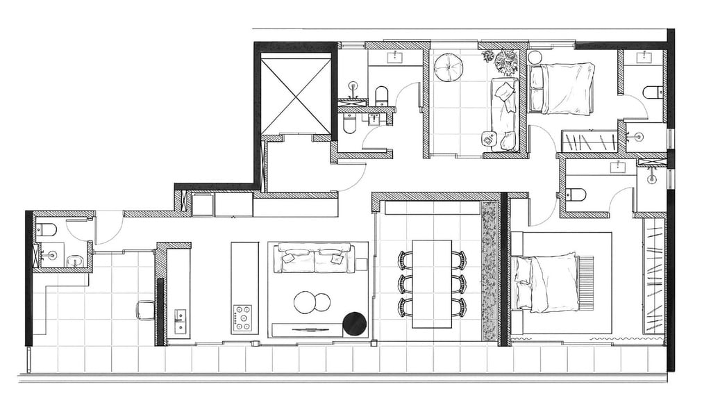 Planta 02 - 2 dorm 148 88m - garden