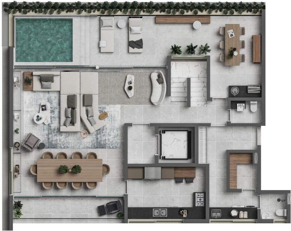 Planta 03 - 4 dorm 335 87m - cobertura duplex - superior