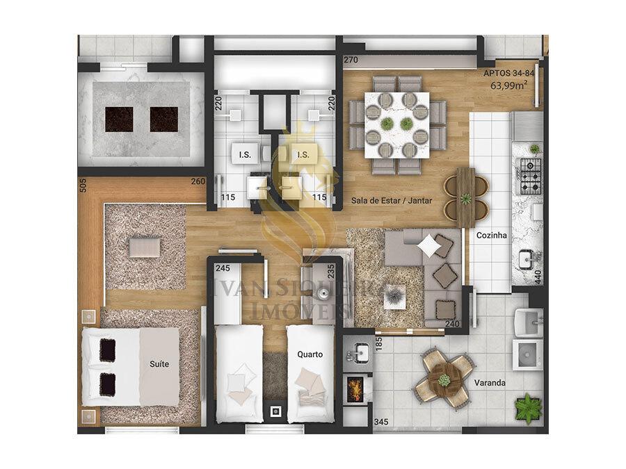 Planta 10 - 2 dorm 63 99m