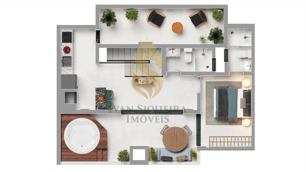 Planta 07 - 3 dorm 102m - cobertura duplex - inferior