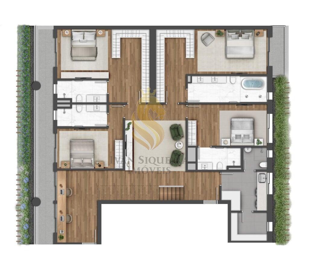 Planta 22 - 4 dorm 448m - cobertura duplex - inferior