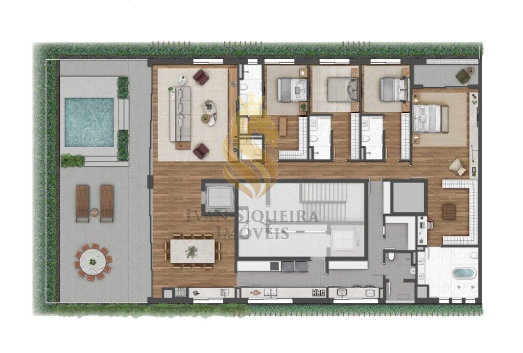 Planta 21 - 4 dorm 425m - garden