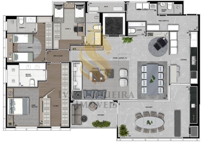 Planta 02 - 3 dorm 227m - opo 1