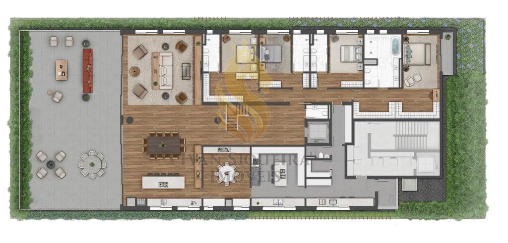 Planta 37 - 5 dorm 1043m - cobertura duplex - inferior