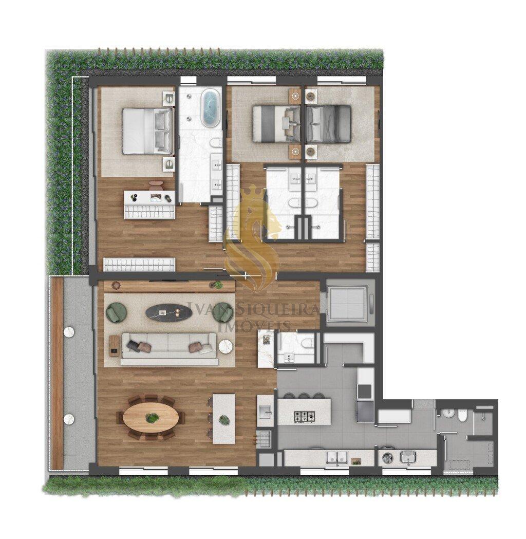 Planta 06 - 3 dorm 219m