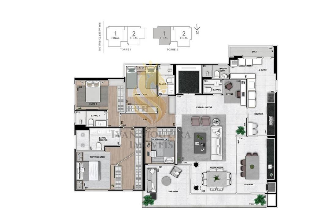 Planta 12 - 3 dorm 288m - opo 2