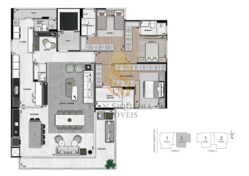 Planta 07 - 3 dorm 288m