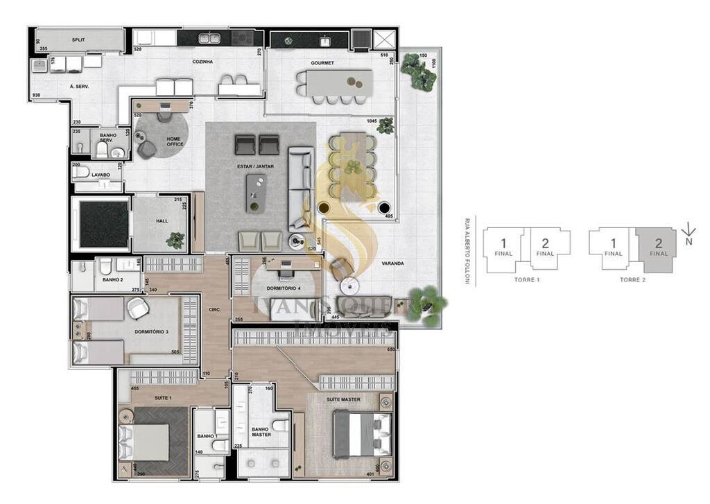 Planta 05 - 3 dorm 254m - opo 1