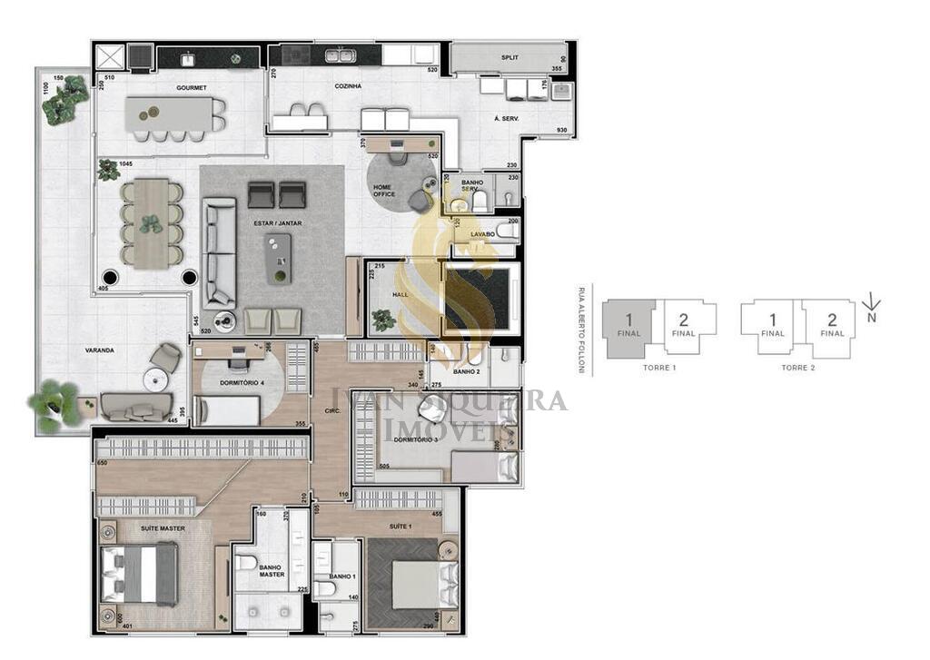 Planta 02 - 3 dorm 254m - opo 1