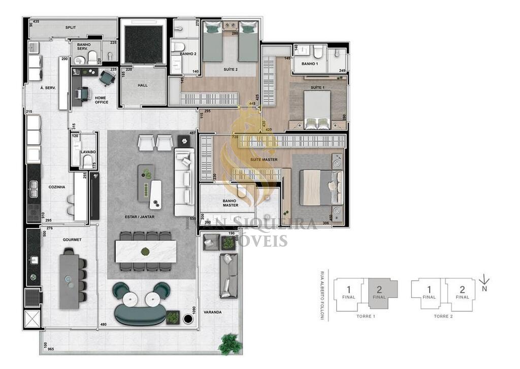 Planta 08 - 3 dorm 288m - opo 1