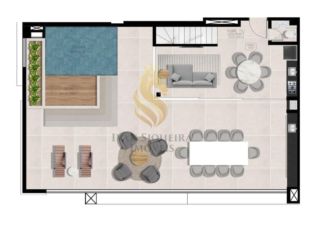 Planta 06 - 3 dorm 249 69m - cobertura duplex - superior