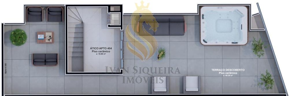 Planta 09 - 2 dorm 116,88m - cobertura duplex - superior